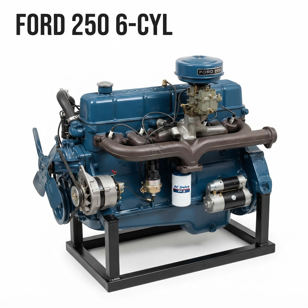 1970 Ford Maverick Engine - 6-250