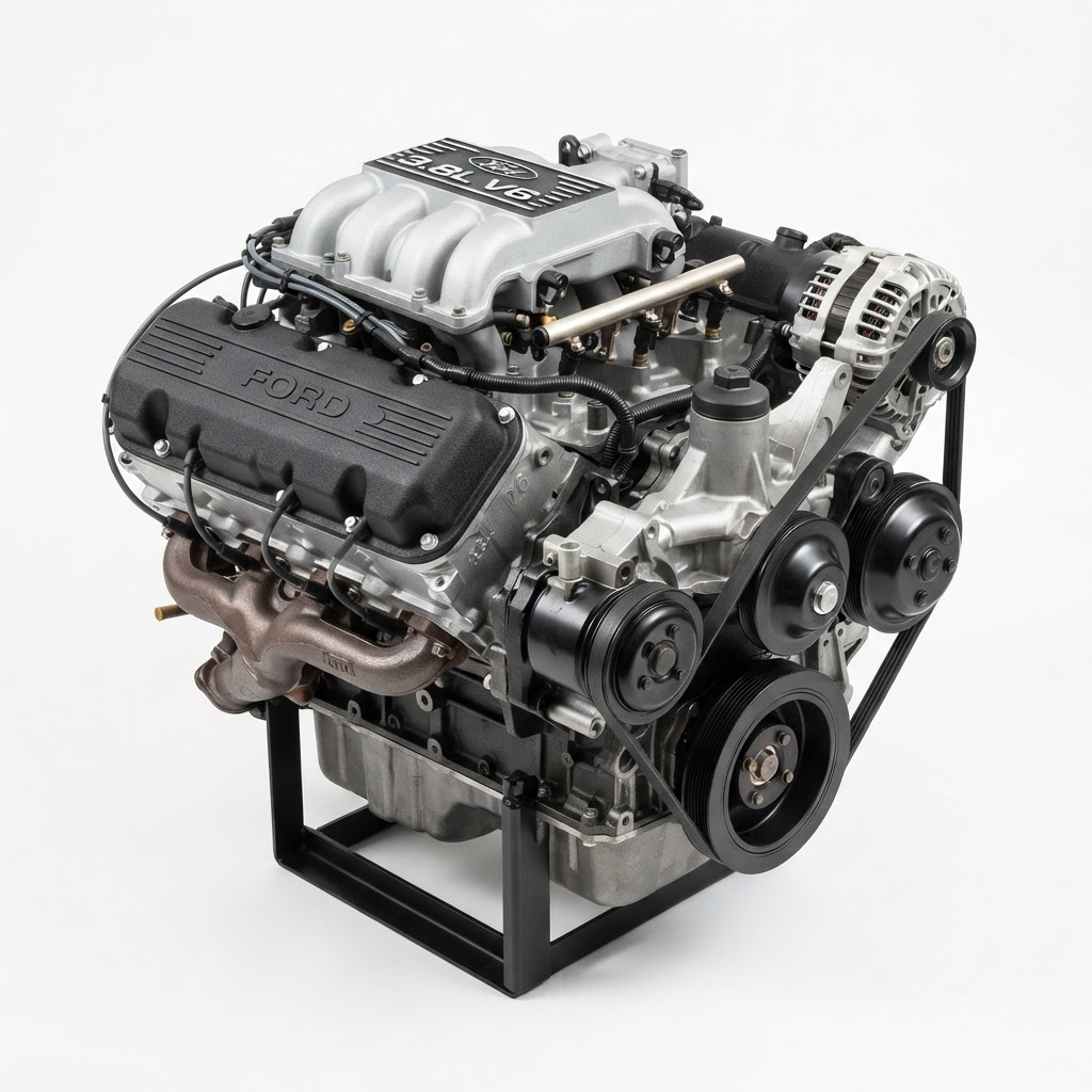1990 Ford Thunderbird Engine - (3.8L), VIN 4 (8th digit, without supercharged opt...