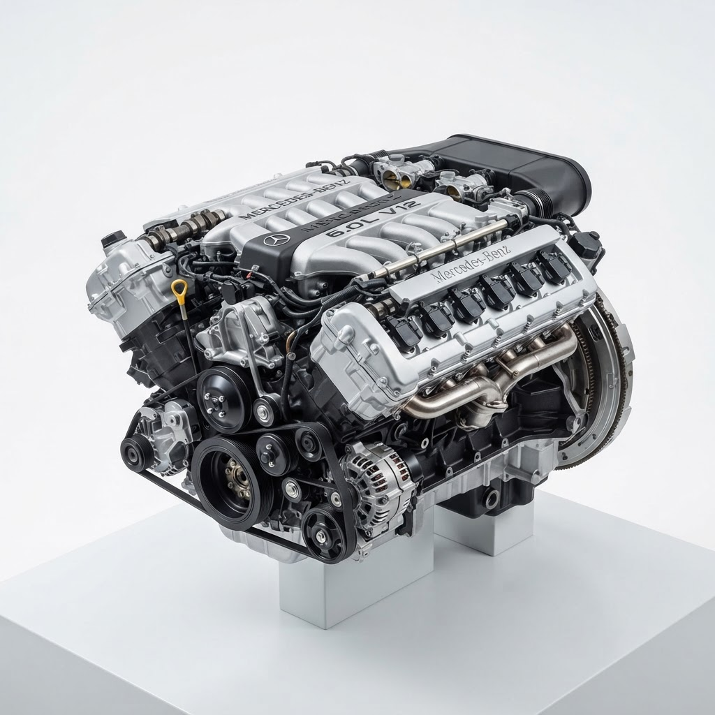 2017 Mercedes S Class Engine - 231 Type (SL models), SL65 (6.0L, VIN K, 7th digit...