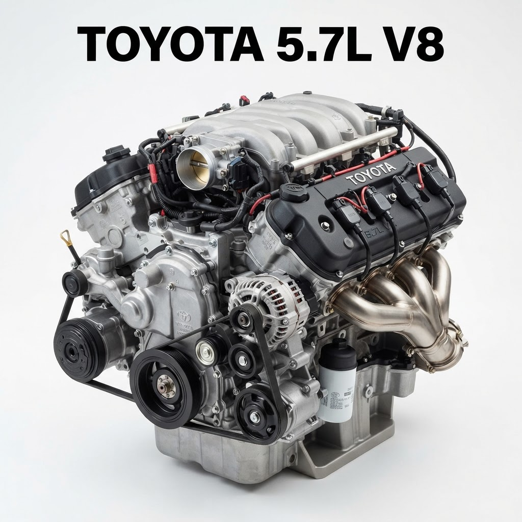 2008 Toyota Sequoia Engine - 5.7L (3URFE engine), VIN W (5th digit)